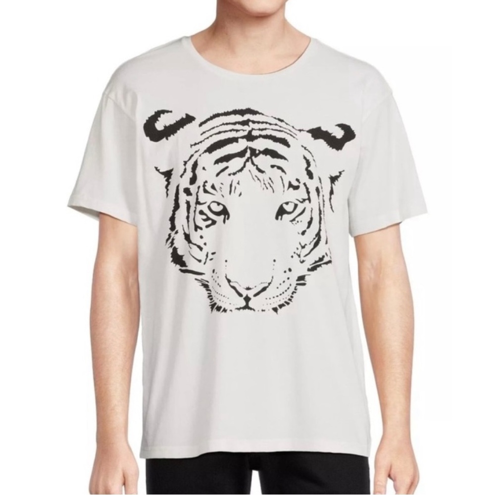 Truth by Republic Men’s Tiger Graphic Crewneck Tshirt Tee Sz Small Oversized NWT
